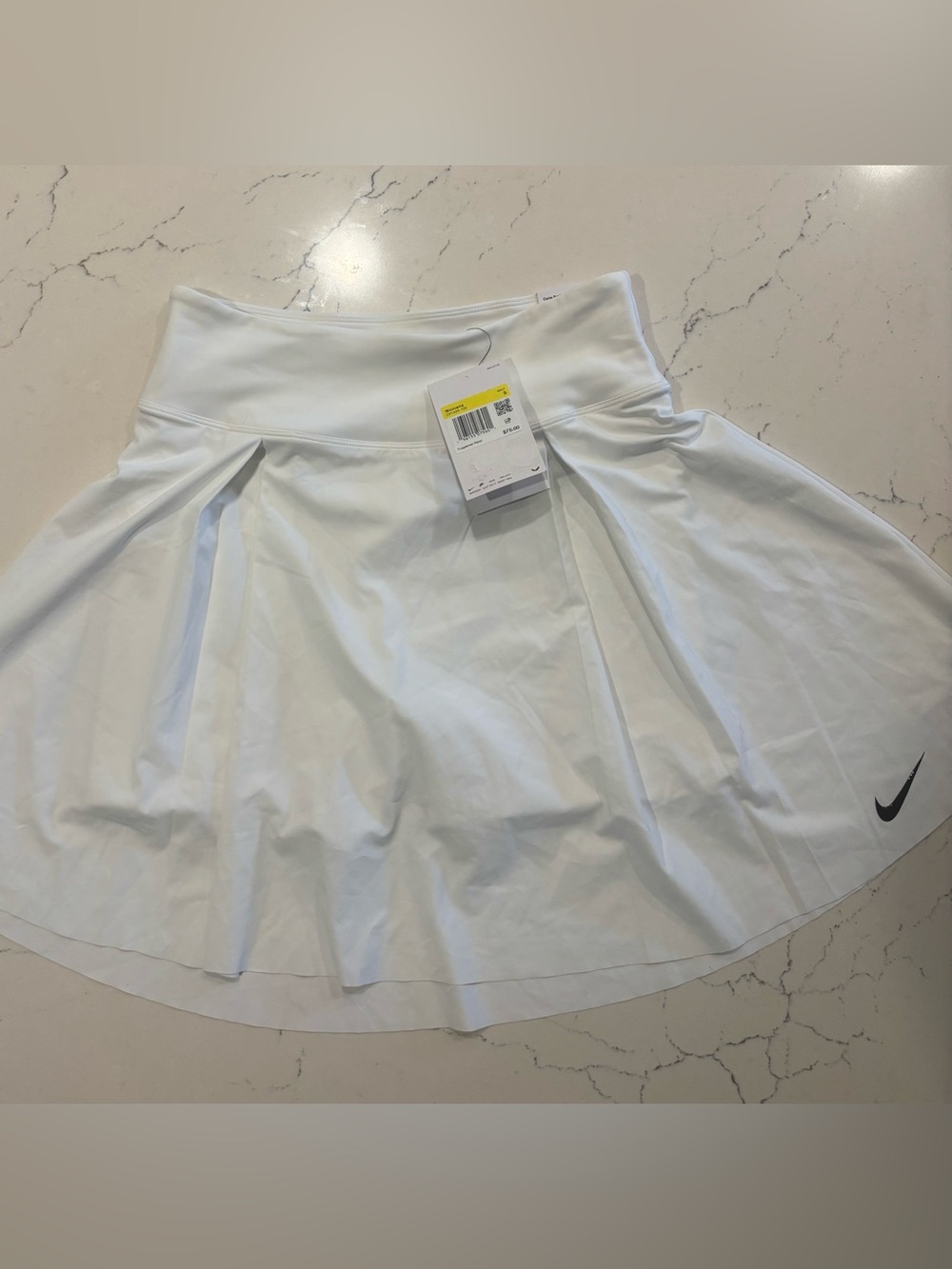 Nike White Women's Pleated Skirt w/ Built-In Shorts Sz Small NWT